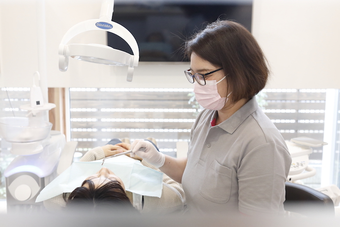 藤枝の松下歯科オーラルクリニック検査風景